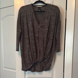 Bobo Los Angeles Women's Brown Knotted Top